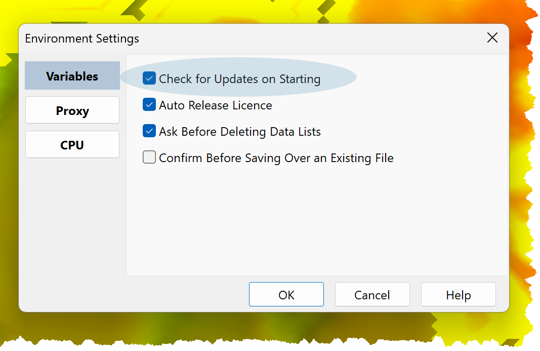 dlgEnvironmentSettingsUpdateCheck